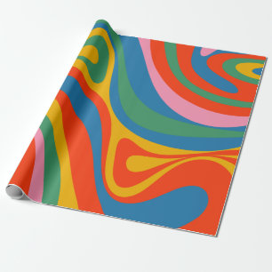 Papel De Presente Novo padrão de Abstrato de trilho retrátil do Groo