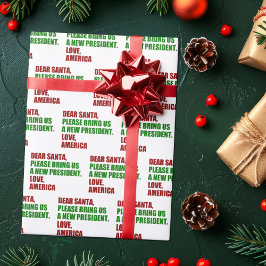 Papel De Presente Novo Presidente Político Engraçado para o Natal