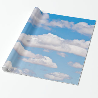 Papel De Presente Nubes en cielo azul