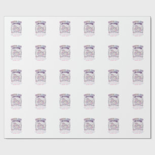 Papel De Presente Núcleo de Cristal Unicórnio Unicórnio Adorável Des