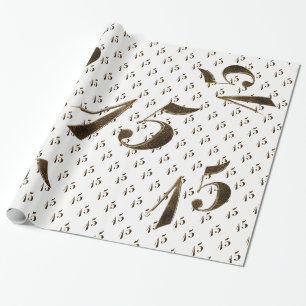 Papel De Presente Numero 15 Natas 15 Quinceanera Casamento de Aniver