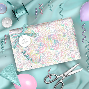 Papel De Presente Número de Aniversário Cloud 30 A ID270