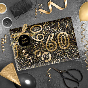 Papel De Presente Número de Aniversário Cloud 60 C ID270