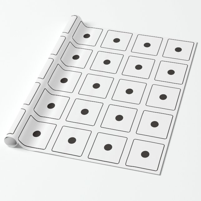 Papel De Presente Números DICE de tubarões 1 + seu backgr. (Desenrolado)