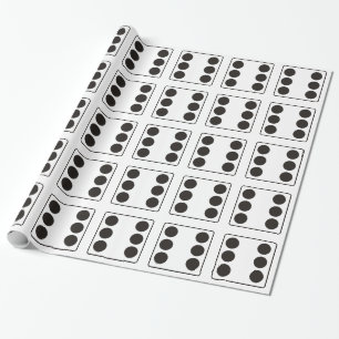 Papel De Presente Números DICE de tubarões 6 + seu backgr.