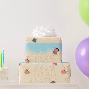 Papel De Presente Números Na Areia