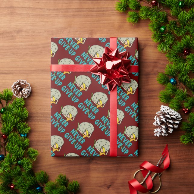 Papel De Presente Nunca Desistir (Presente de Natal)