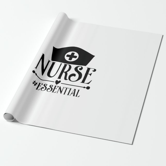 Papel De Presente Nurse Gift Nurse Essential (Desenrolado)