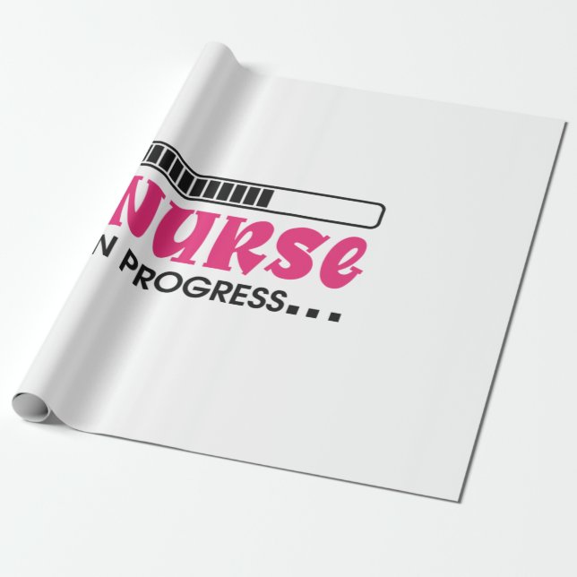 Papel De Presente Nurse Gift Nurse In Progress (Desenrolado)