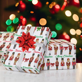 Papel De Presente Nutcracker Personalizar Nome Texto Personalizado N