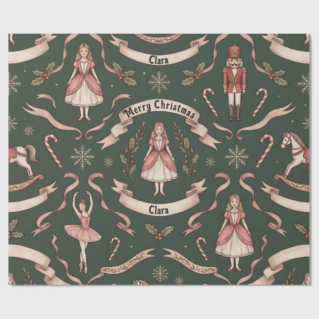 Papel De Presente Nutcraker Elegant  (Aberto)