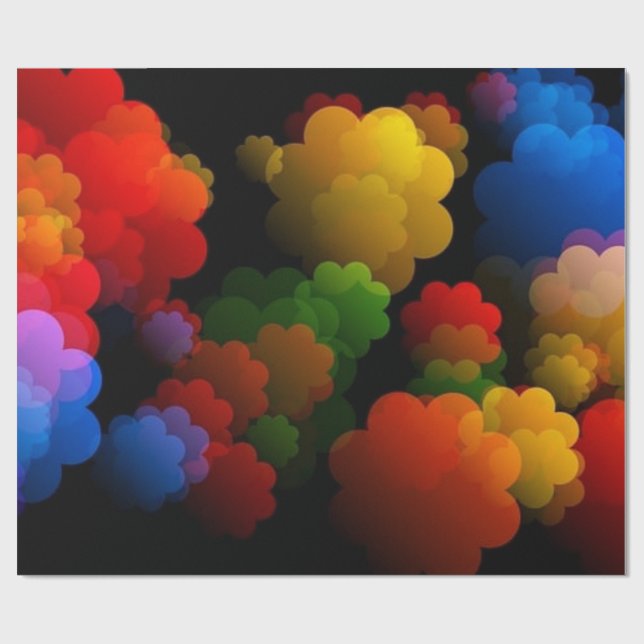 Papel De Presente Nuvens Bonitas (Aberto)