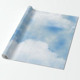 Papel De Presente Nuvens Brancas Fofas