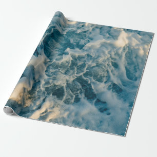 PAPEL DE PRESENTE NUVENS BRANCAS NO CÉU AZUL