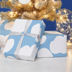 Papel De Presente Nuvens Céu Azul Nuvens