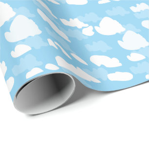 Papel De Presente Nuvens de Céu Azul