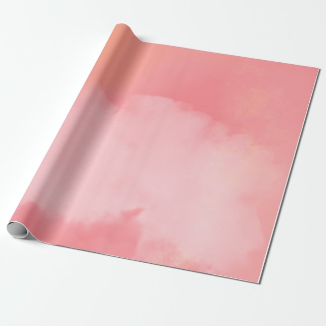 Papel De Presente Nuvens de Céu Espancadas: Um Sonho Rosa (Desenrolado)