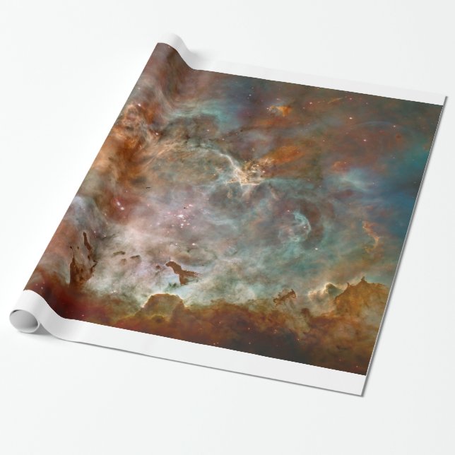 Papel De Presente Nuvens Escuras de Carina Nebula (Desenrolado)
