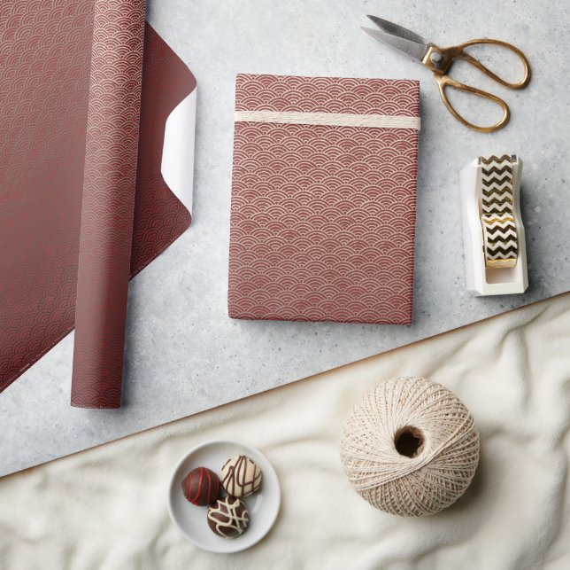 Papel De Presente Nuvens | Morango (Artesanato)