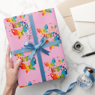 Papel De Presente O amor do orgulho da borboleta é o amor a consciên