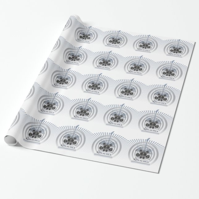 Papel De Presente O Ano Mais Alto (Desenrolado)