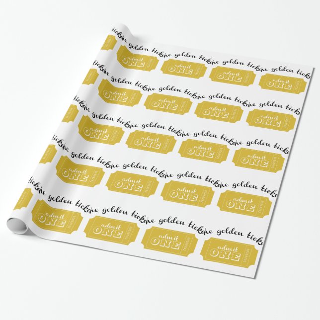 Papel De Presente O bilhete dourado (Desenrolado)
