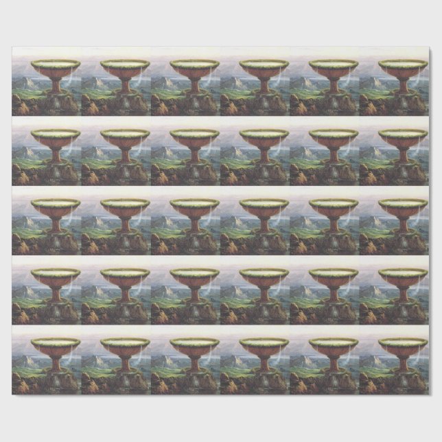 Papel De Presente O Cálice do Titã por Thomas Cole (Aberto)