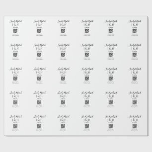 Papel De Presente O casamento de adicionar nome do casal Detalhes da