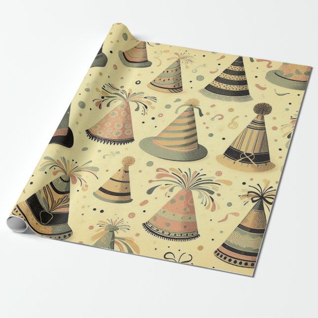 Papel De Presente O chapéu para o amigo de aniversário! (Desenrolado)