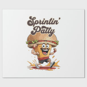 Papel De Presente O Cheeseburger Correndo