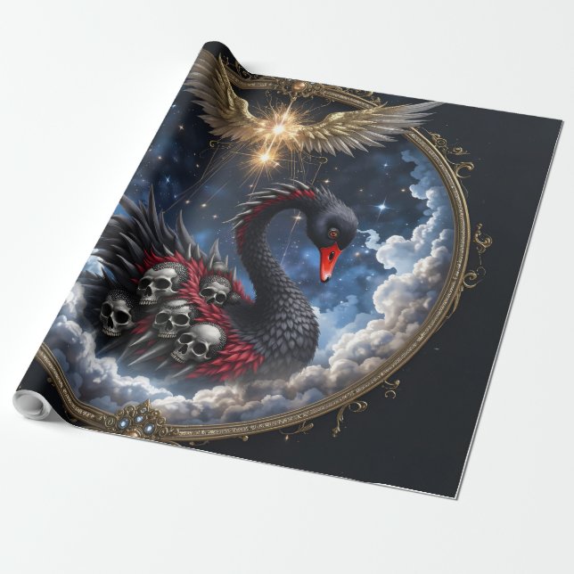 Papel De Presente O Cisne das Almas Esquecidas.  (Desenrolado)
