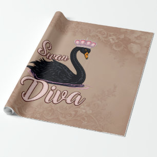 Papel De Presente O cisne negro, rainha da água.