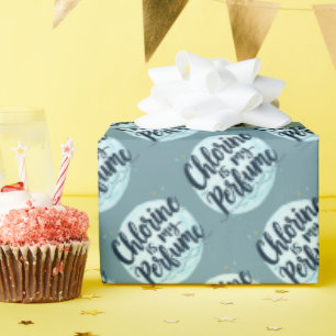 Papel De Presente O Cloro É A Minha Citação De Nadação Engraçada.