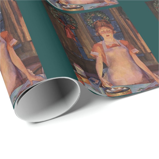 Papel De Presente O cozinheiro do Natal (Ponta do rolo)