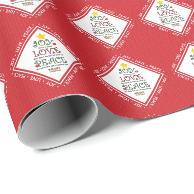 Papel De Presente O cristo é nascido (Ponta do rolo)