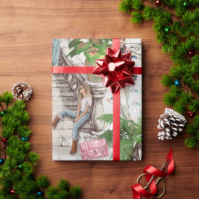 Papel De Presente O designer da moda (Presente de Natal)