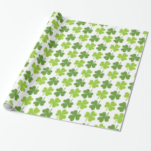 Papel De Presente O dia de St Patrick irlandês do trevo