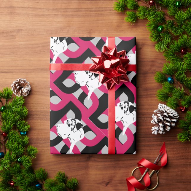 Papel De Presente O Dogue Alemão (Presente de Natal)