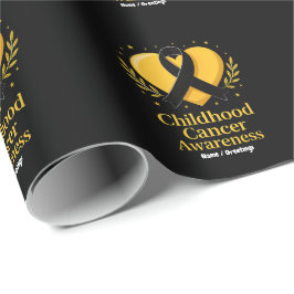 Papel De Presente O Dourado Coração do Guerreiro da Consciência do C