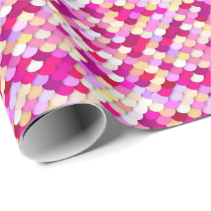 Papel De Presente O "dragão escala" - a magenta, o rosa e o ouro