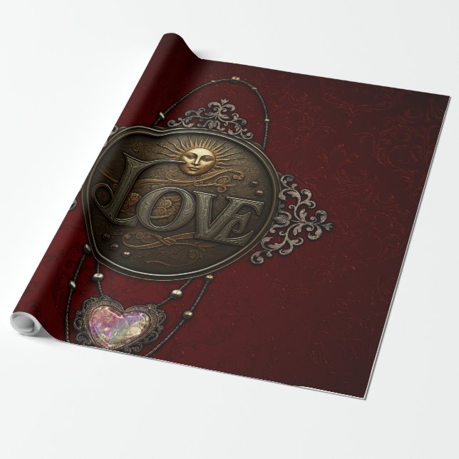Papel De Presente O Emblema do Amor. (Desenrolado)