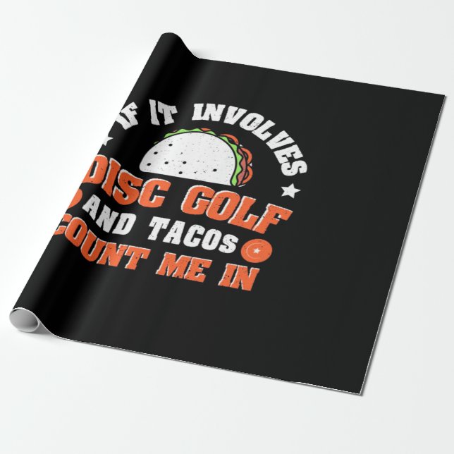 Papel De Presente O Golfe De Disco E Os Tacos Contam-Me (Desenrolado)