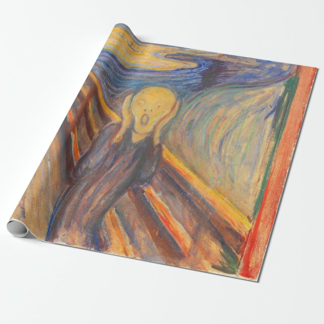 Papel De Presente O Gritar de Edvard Munch (Desenrolado)