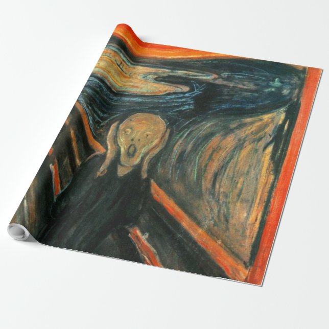 Papel De Presente O Gritar Edvard Munch Modern Expressionist Art (Desenrolado)