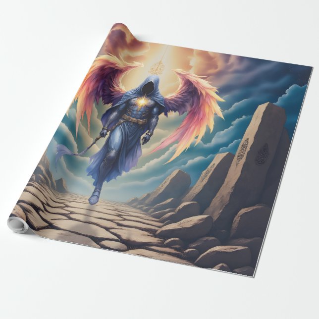 Papel De Presente O Guardião Místico da Esperança (Desenrolado)