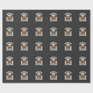 Papel De Presente O Halloween Ser Legal É o Meu Design de Fantasma d