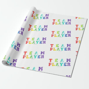 Papel De Presente O jogador do time do SlipperyJoe repleto de arco-í