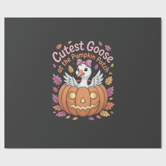 Papel De Presente O maior ganso do Pumpkin Patch de Ação de Graças (Aberto)