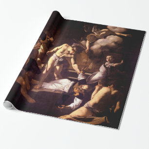 Papel De Presente O martírio de St Matthew por Caravaggio 1600