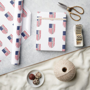 Papel De Presente O melhor Pai de Bandeira Americana
